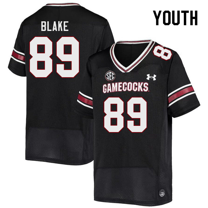 Youth #89 O'Mega Blake South Carolina Gamecocks 2023 College Football Jerseys Stitched-Black